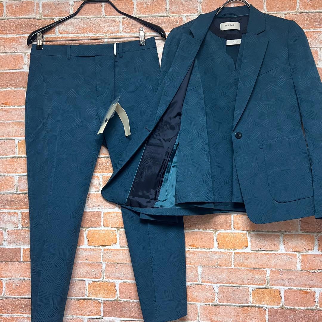(新品)ポールスミス　ジャガード柄　3ピーススーツセットアップ　シアサッカー生地