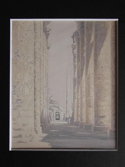 松浦安弘、【カルナック（エジプト）】、希少な画集より