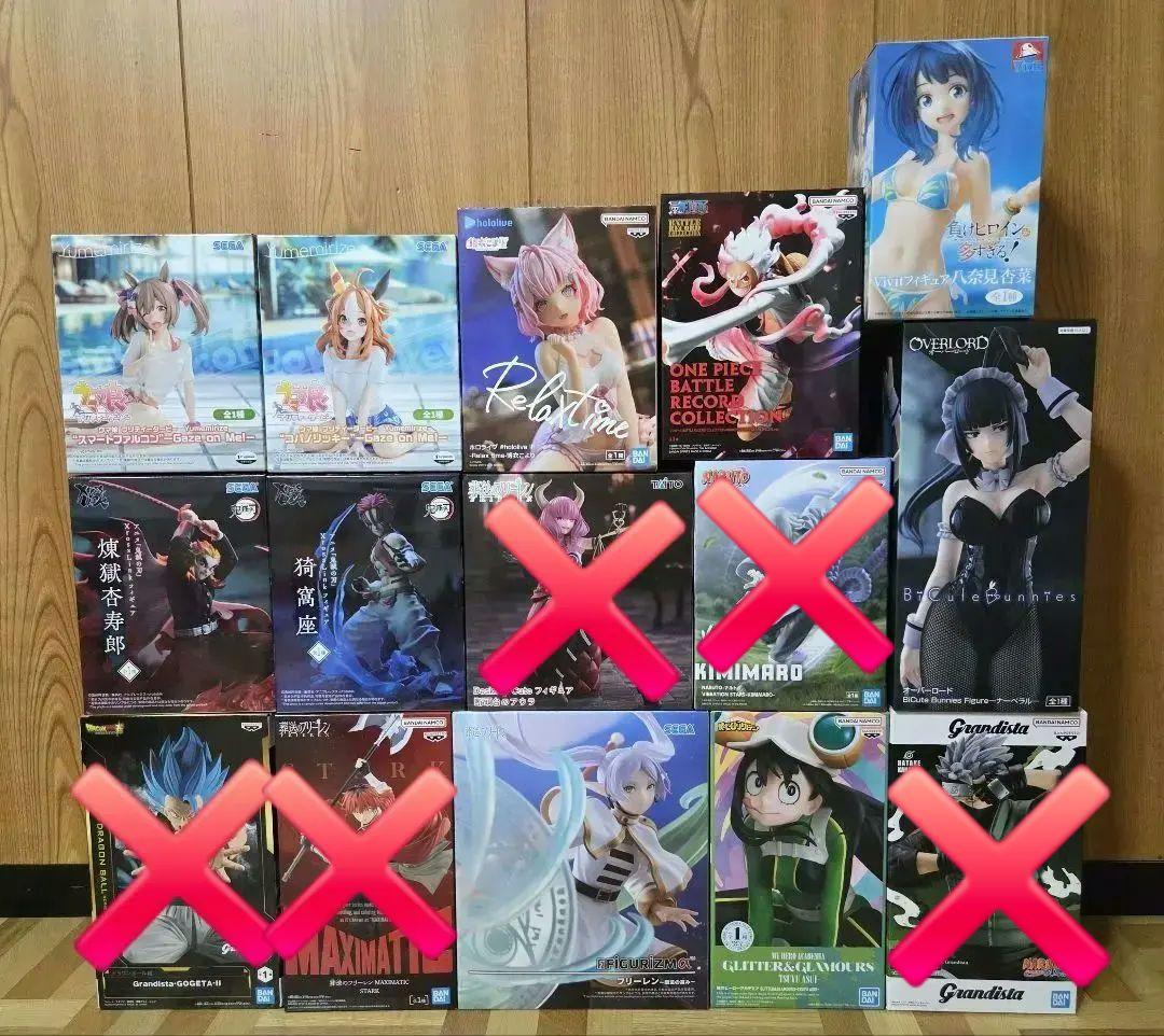 最新フィギュア15点　おまとめ売り　鬼滅の刃　ドラゴンボール　フリーレン