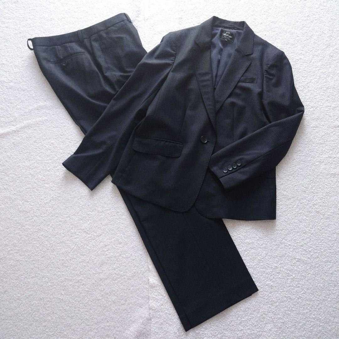 23区 Bahariye ウール ストライプ パンツスーツ 上下 44 23区 Bahariye ウール ストライプ パンツスーツ 上下 44