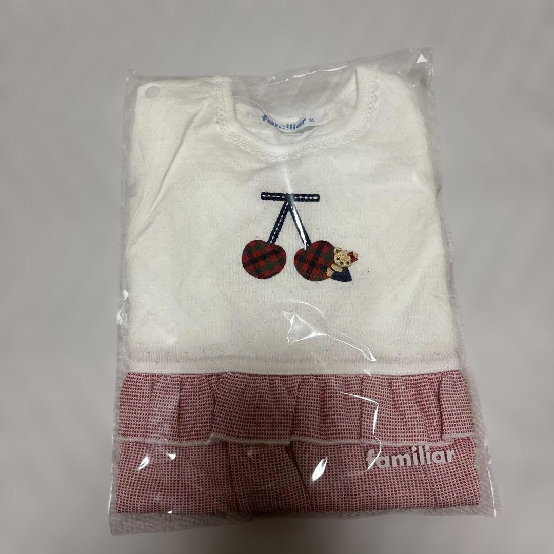 familia ファミリア　ロンパース　80 ベビー　半袖　新品　タグ付き