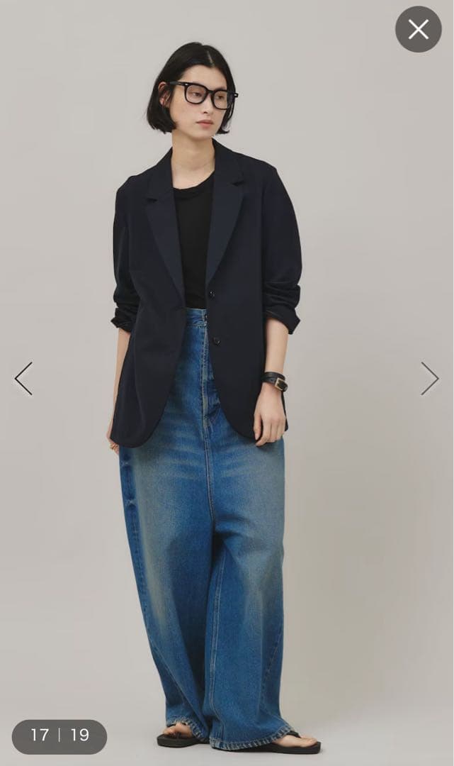 新品試着のみ＜&RC＞スーパーワイドルーズデニム カレンソロジー 38