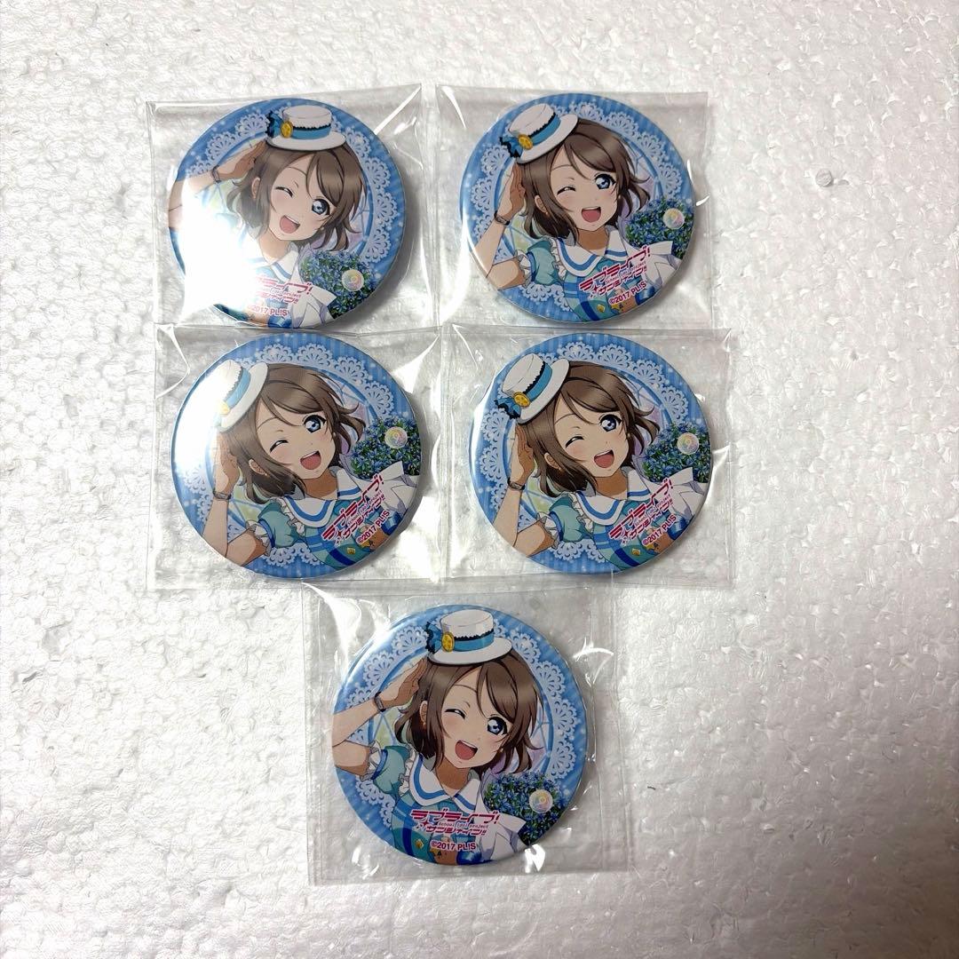 ラブライブ　渡辺曜　缶バッジ　ラブライブフェスAqours Anique Shop JAPAN