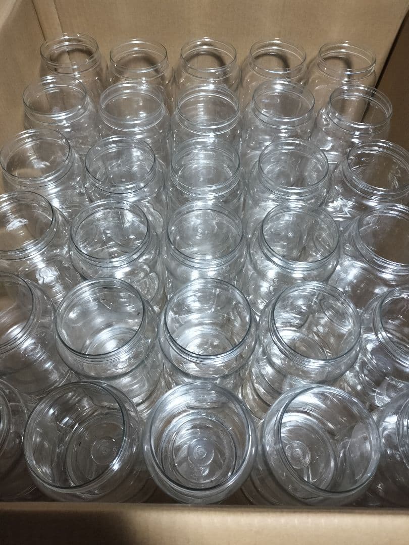 昆虫飼育用　硬質クリアボトル　800cc　90個セット　① 硬質クリアボトル 800cc×50本セット（穴あけ加工済、フィルター