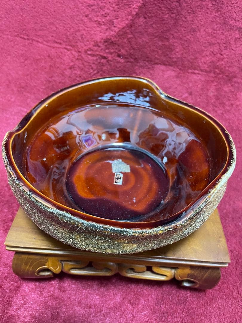 花器、水盤、陶器、 （台座売ってないです） 楽天市場】生け花 花器 水盤 陶器 楕円形 浅型 黒 (剣山あり, 中