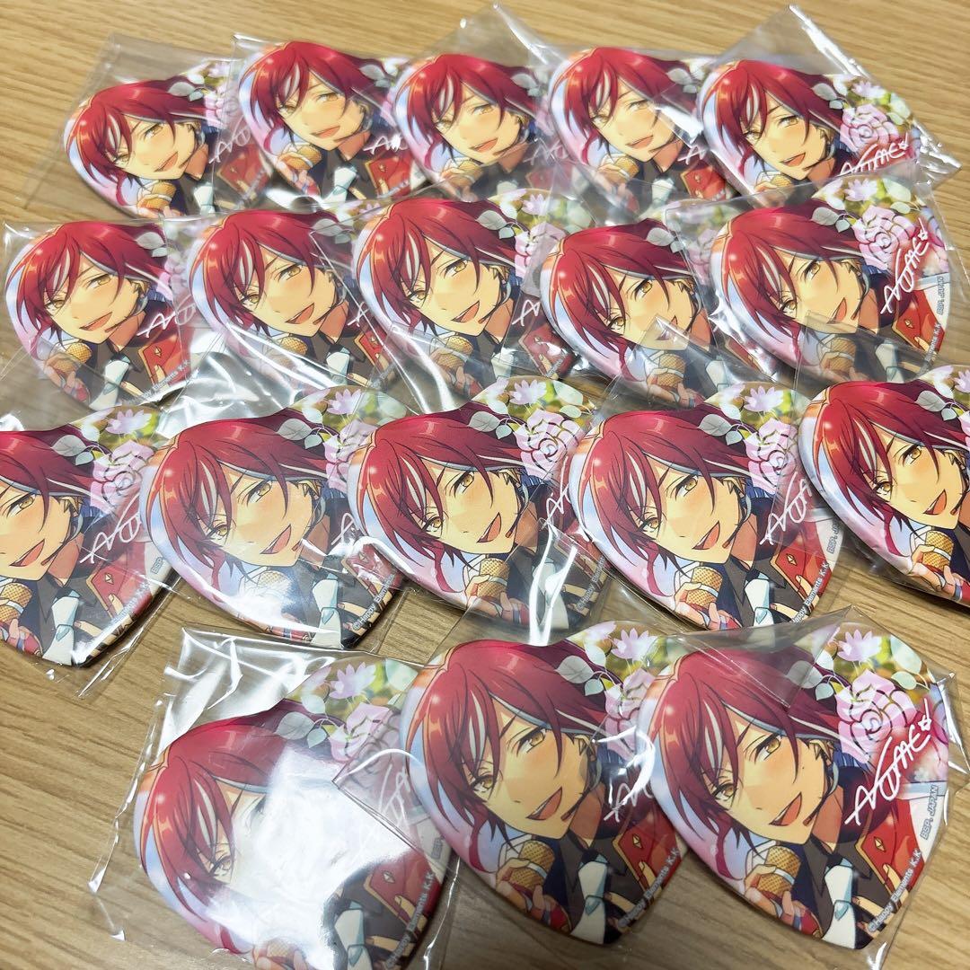 あんスタ 缶バッジ 逆先夏目 ハート とるパカ 新品☆あんスタ☆Switch【逆先夏目】ハートカンバッジ☆ハート缶バッジ