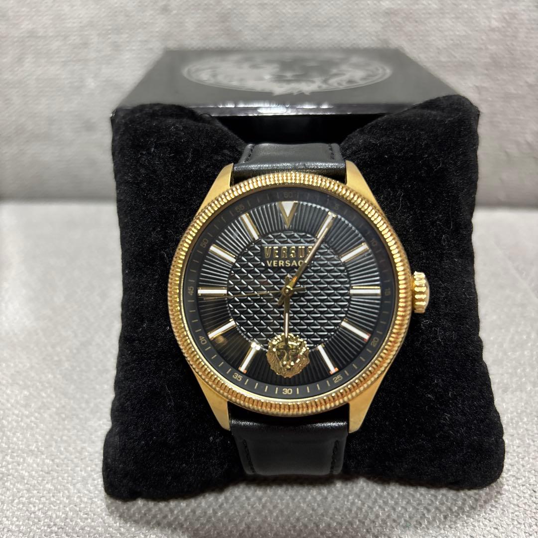 VERSUS VERSACE アナログ時計 ゴールド/ブラック