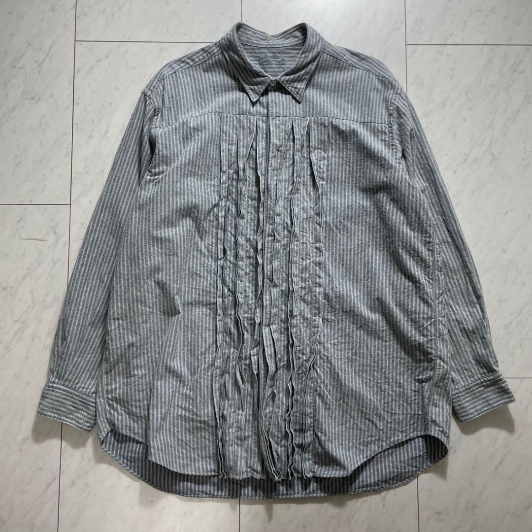 コムデギャルソンオム 田中オム 長袖シャツ ピンタック ストライプ 90s COMME des GARCONS HOMME HOMME(コムデギャルソンオム) 90s 田中オム