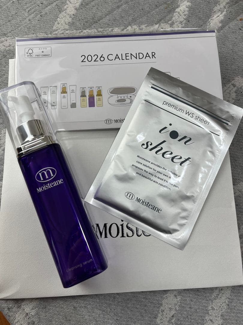 Moisteaneクレンジングセラム&プレミアムWSシート&カレンダー3点セット