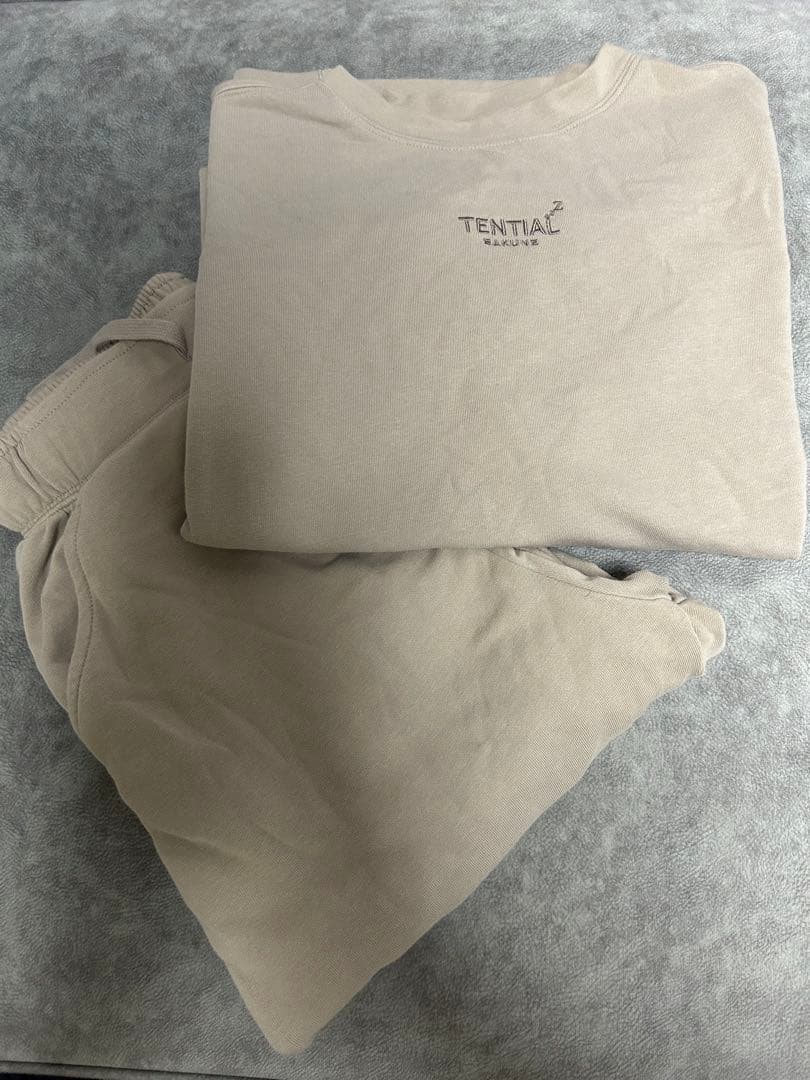 TENTIAL リカバリーウェア BAKUNE 上下セット 長袖　ベージュ　M
