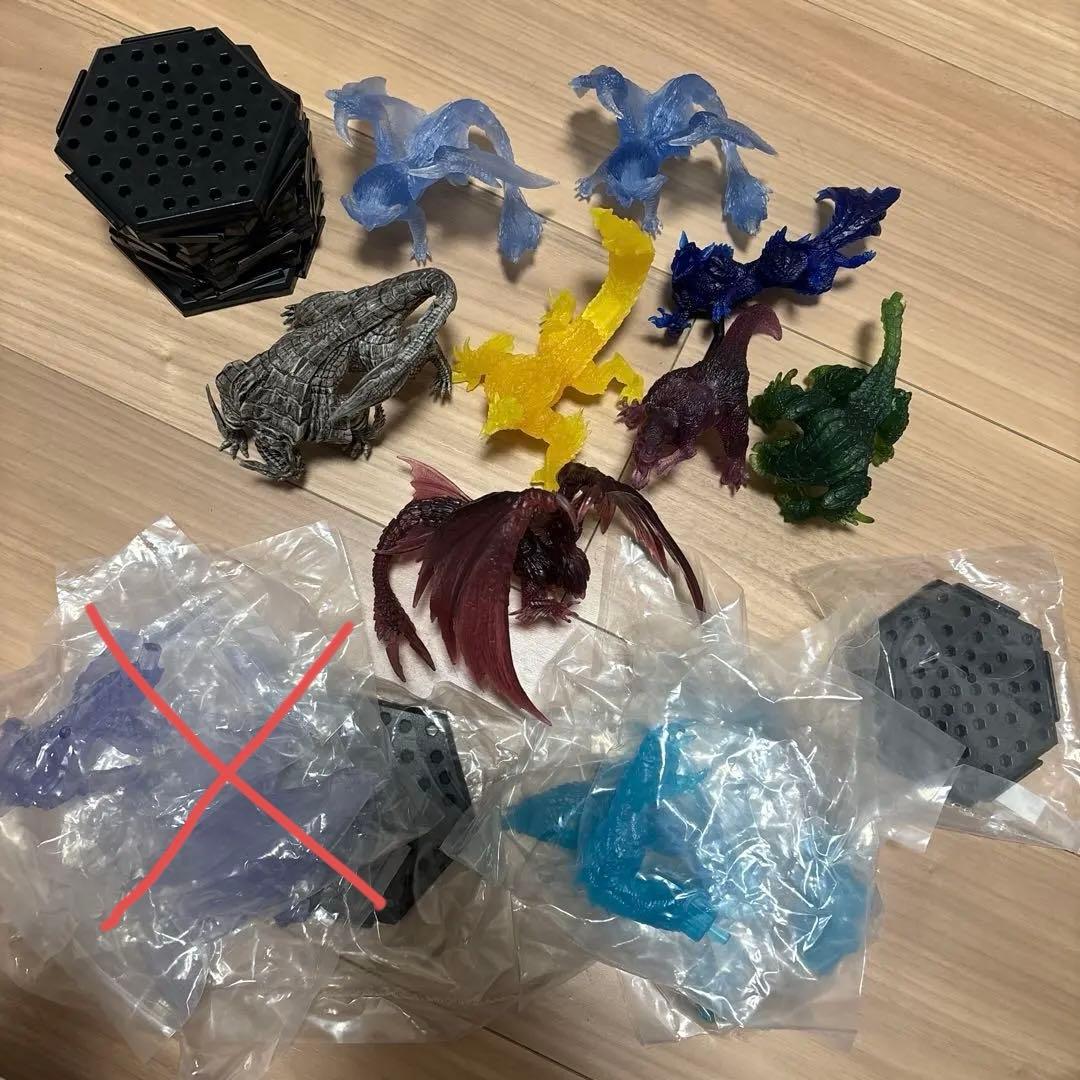 モンスターハンター 9体まとめ売り　フィギュア　ボーナスパーツ　クリアVer.