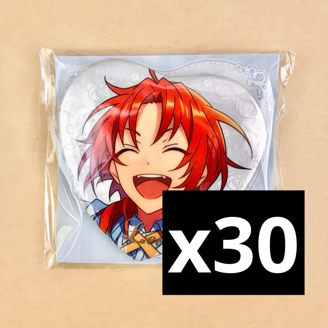 【あんスタ】月永レオ　中国　誓約ハート缶バッジ　誓約缶　白スーツ　30個セット