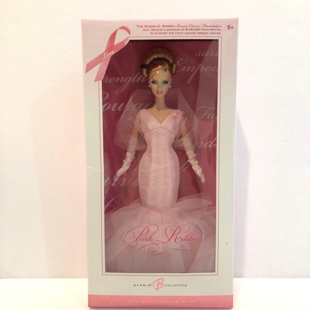 【美品】Barbie バービー PinkRibbon ピンクリボン ピンクラベル