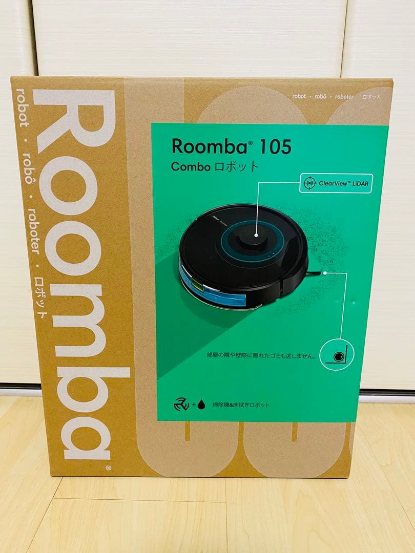 【新品未開封】iRobot Roomba 105 Combo ロボット掃除機本体 Roomba 105 Combo ロボット + AutoEmpty 充電ステーション | アイ