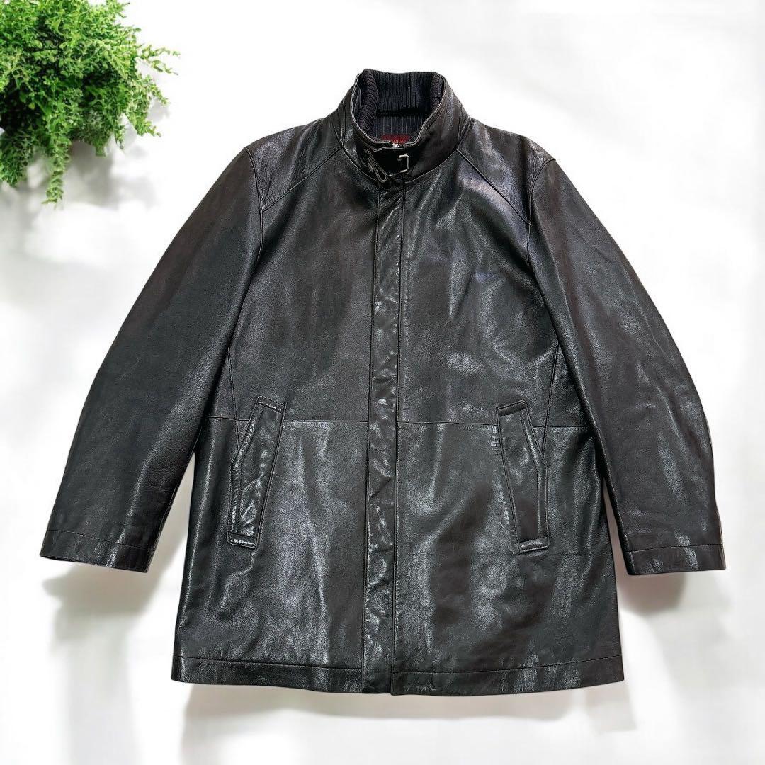 DURBAN ダーバン レザージャケット ラムレザー シープスキン 本革 黒