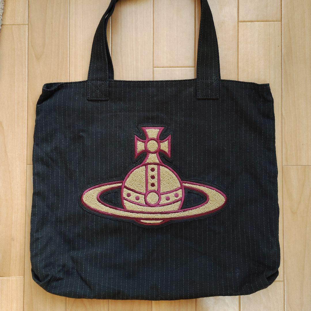 Vivienne Westwood　立体刺繍オーブトートバッグA4収納・肩掛け可