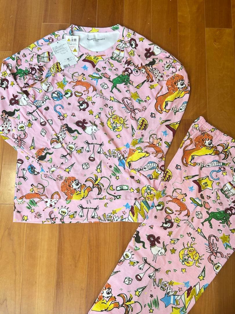 新品ツモリチサト 高級パジャマ Lサイズ ワコール パイル地　12星座