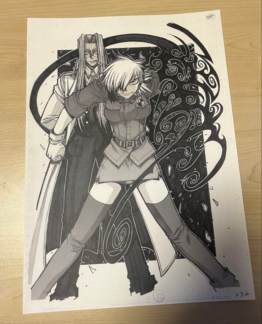 【即購入可】ヘルシング HELLSING 平野耕太 複製原画 セラス インテグラ