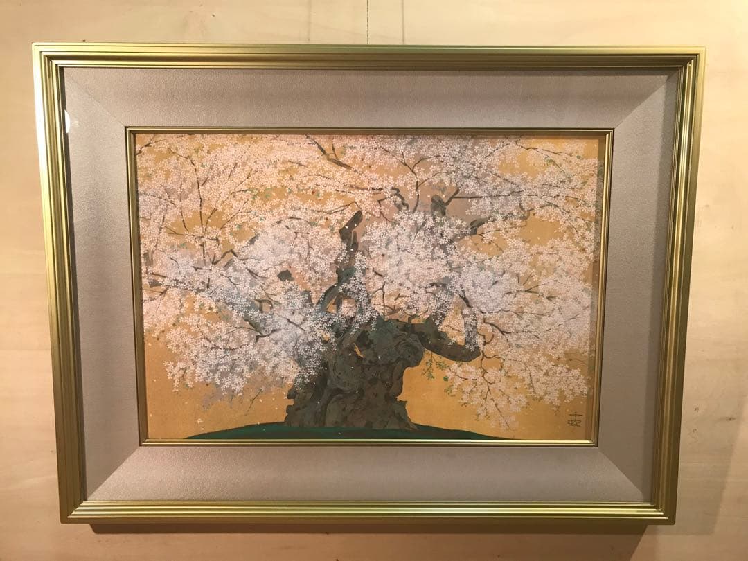 TUSAさま専用　中島千波「山高神代桜」 岩絵具方式複製画　作品証明シール有り 中島千波 山高神代桜 | 絵画など美術品の販売と買取 | 東京・銀座 おい