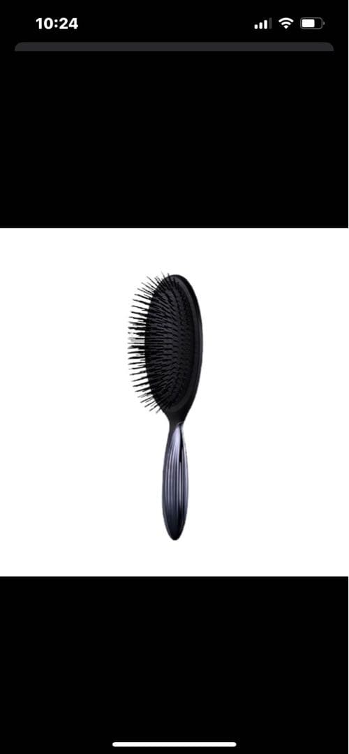 中古美品　Refa リファブリッスル 天然猪毛ブラシ 黒