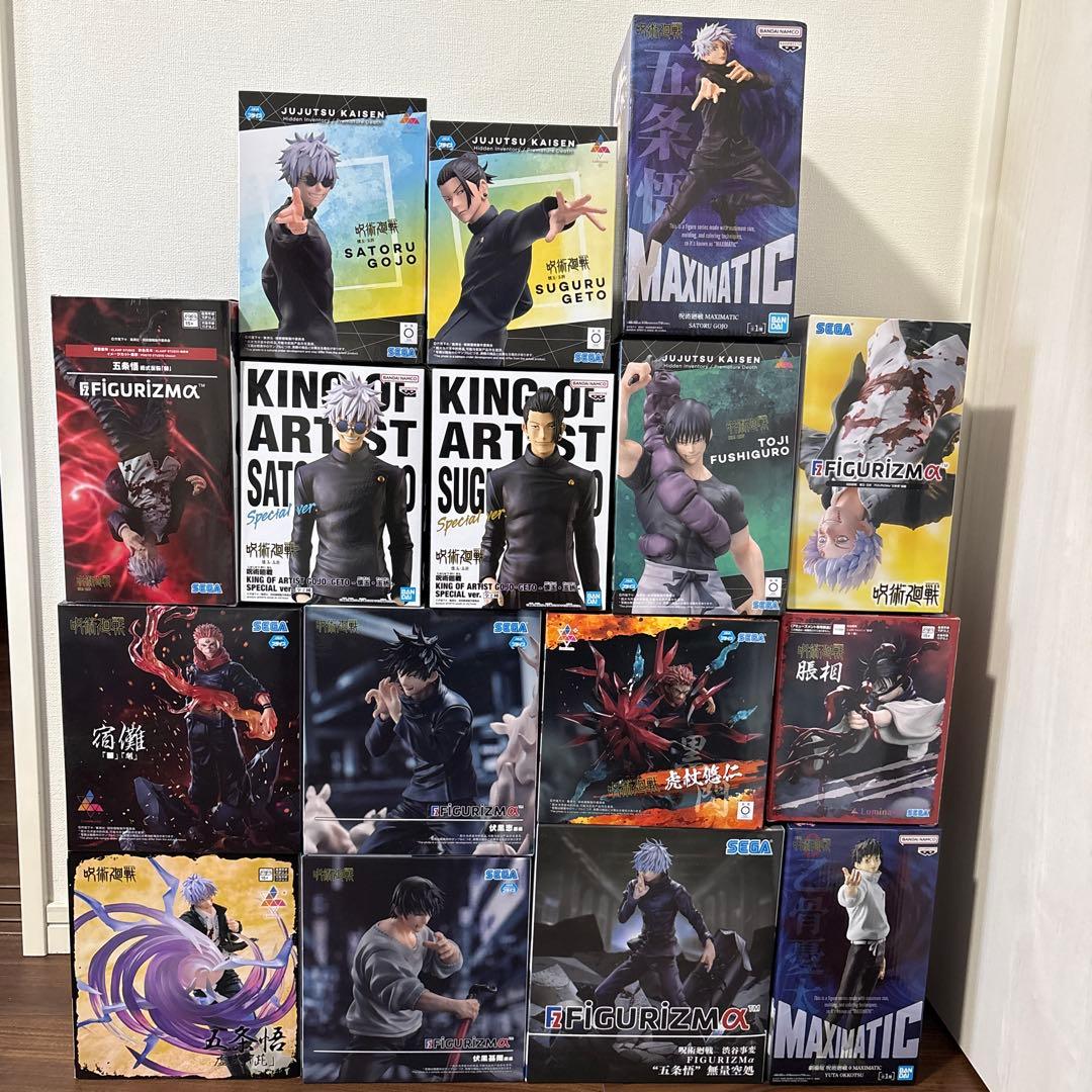 呪術廻戦　フィギュア　16体セット 呪術廻戦 フィギュア 16体セット & おまけ 多数 - メルカリ