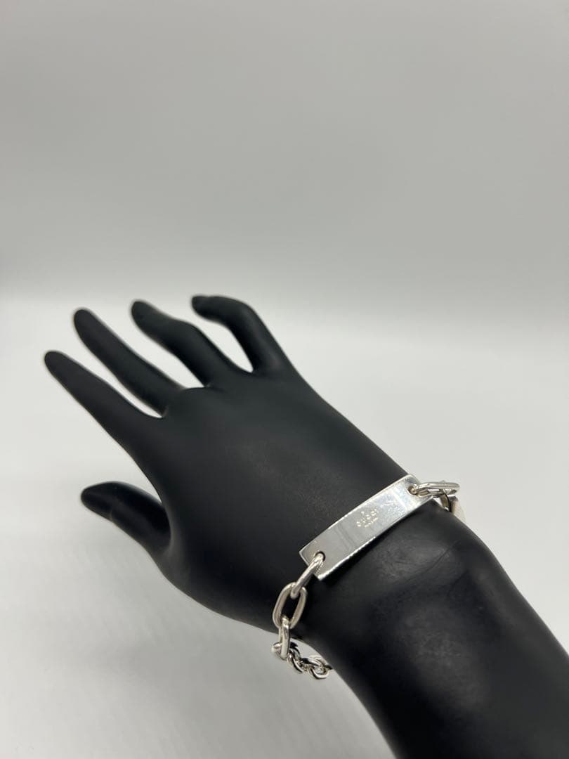 グッチ GUCCI IDプレート オーバルチェーン ブレスレット SV925 - メルカリ