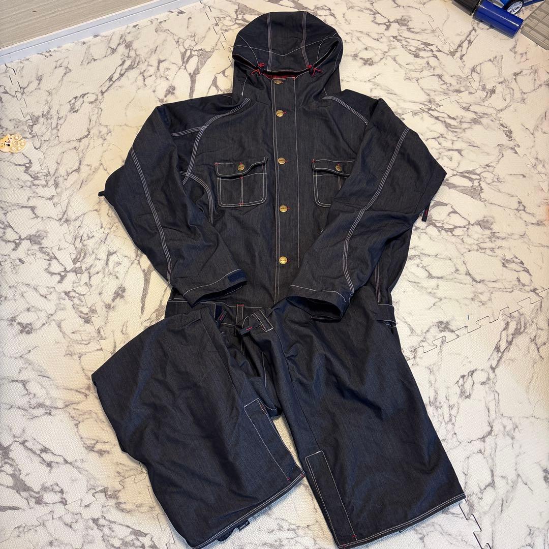 美品X-niX スノーウェア　デニム　上下　ツナギ　スノーボード　Lサイズ 楽天市場】x-nix つなぎの通販