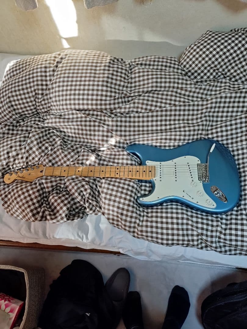 ギター Fender Mexico Player Stratocaster lefty Fender MEX Player II Stratocaster Left-Handed (Aquatone Blue/Maple