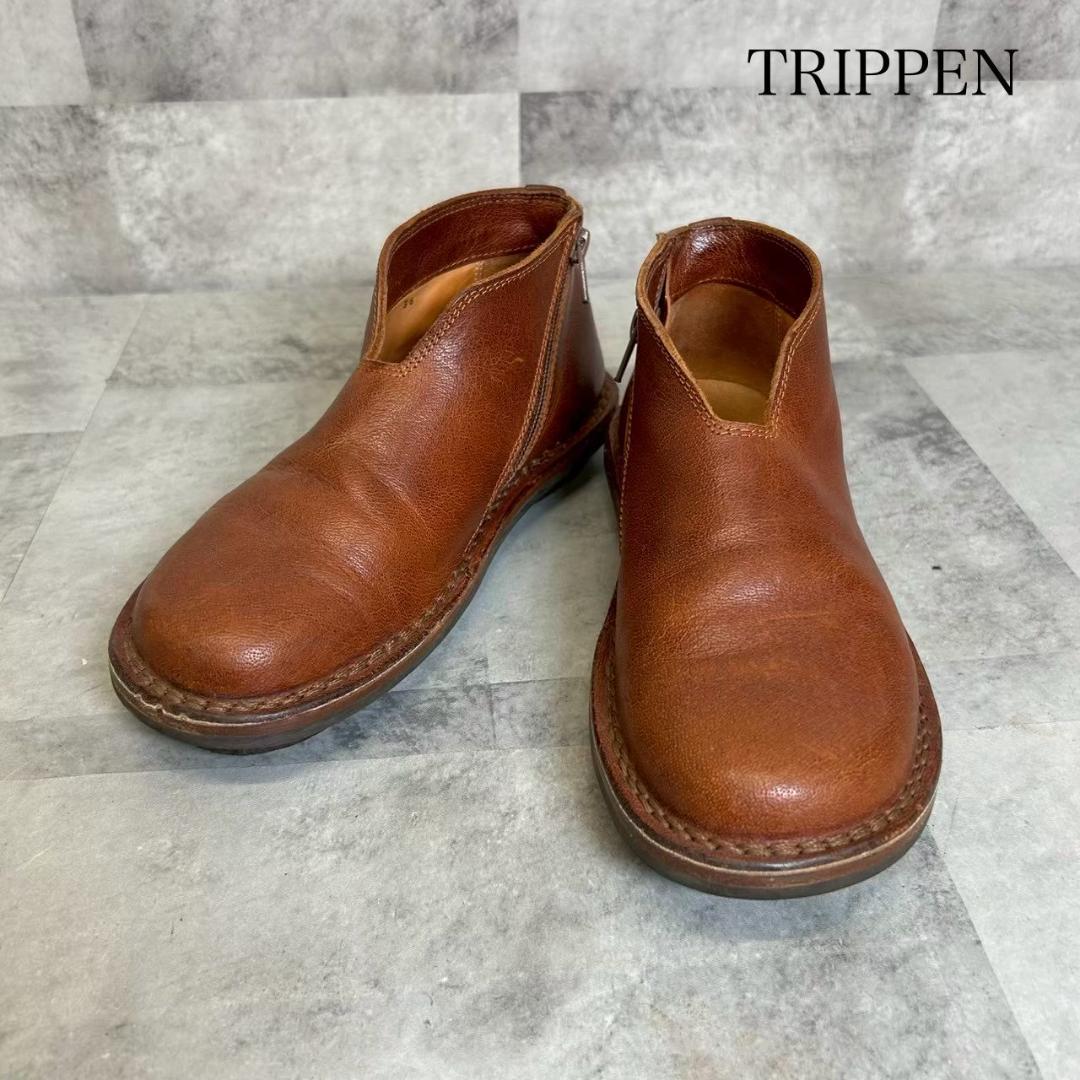 trip pen レザー ショートブーツ スリッポン サイズ36 DMG15