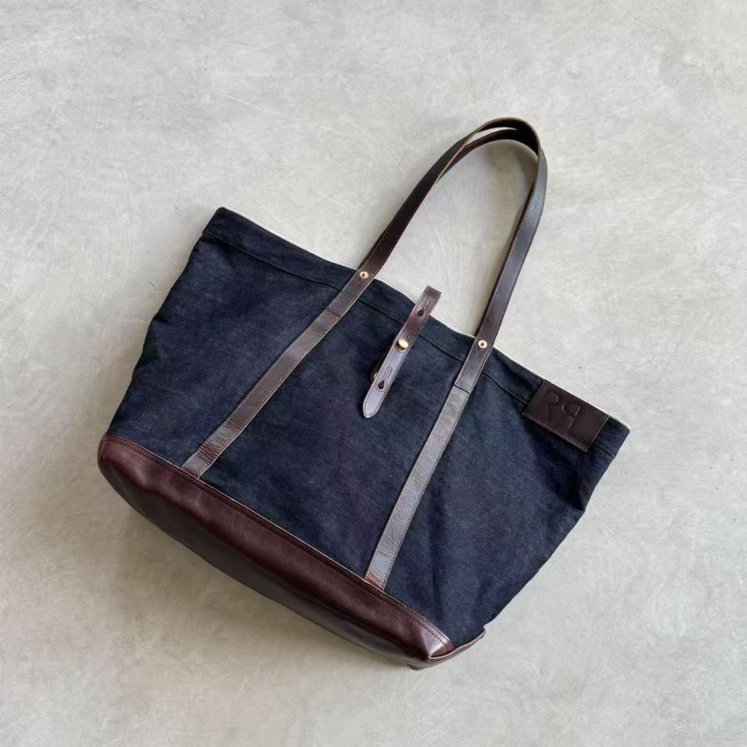 RRL ダブル アール エル ラルフローレン ハンドバッグ デニム生地
