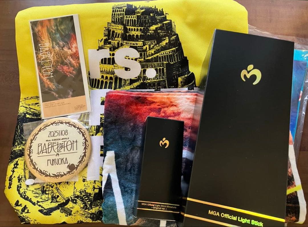 Mrs. GREEN APPLE Ringo Jamシート　ペンライト　タオル ≪MGA MAGICAL 10 YEARS ANNIVERSARY LIVE 〜FJORD〜≫全来場者