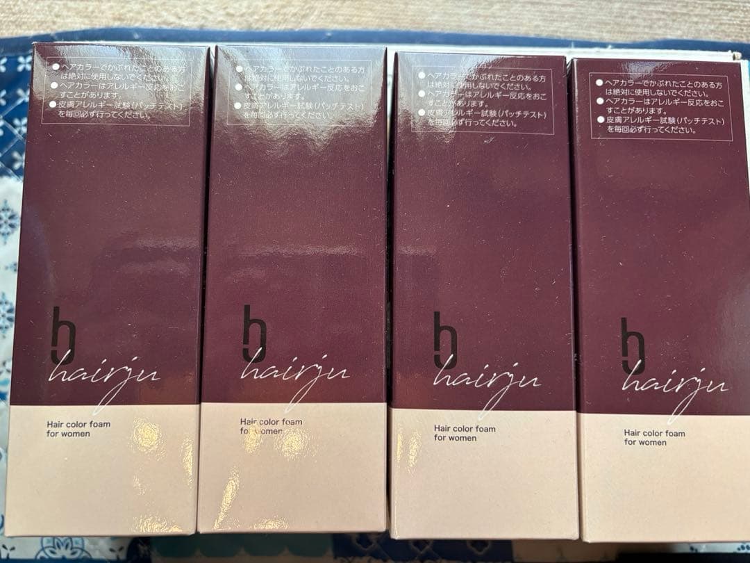 b hairju ヘアカラー フォーム 4個セット×3