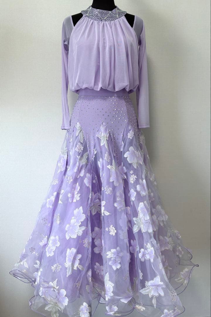 社交ダンスワンピース　社交ダンスドレス　パーティワンピース　ソシアルダンス 社交ダンスドレス モダンダンス 社交ダンスワンピース パーティー衣装