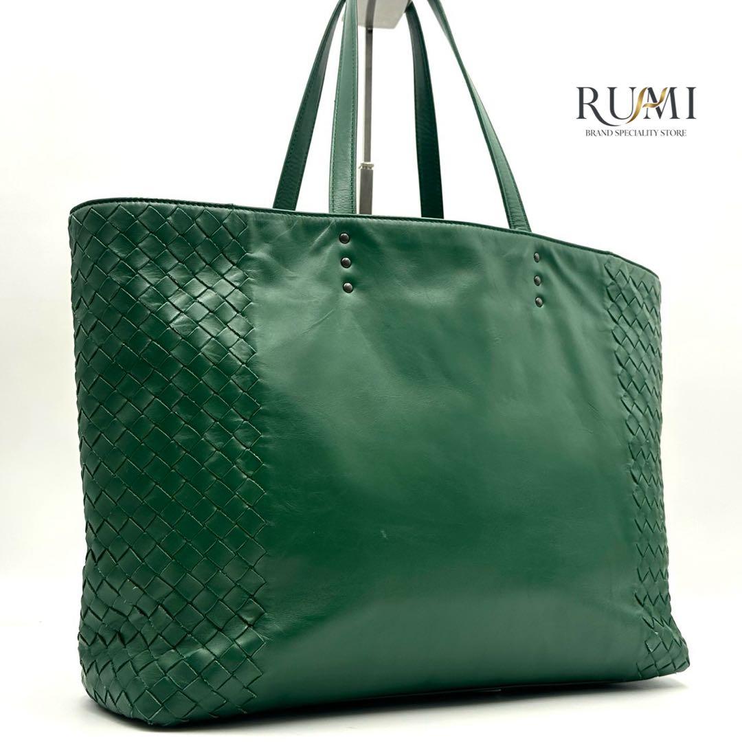 美品✨ボッテガ イントレチャート トートバッグ 大容量 A4◎ 肩掛け