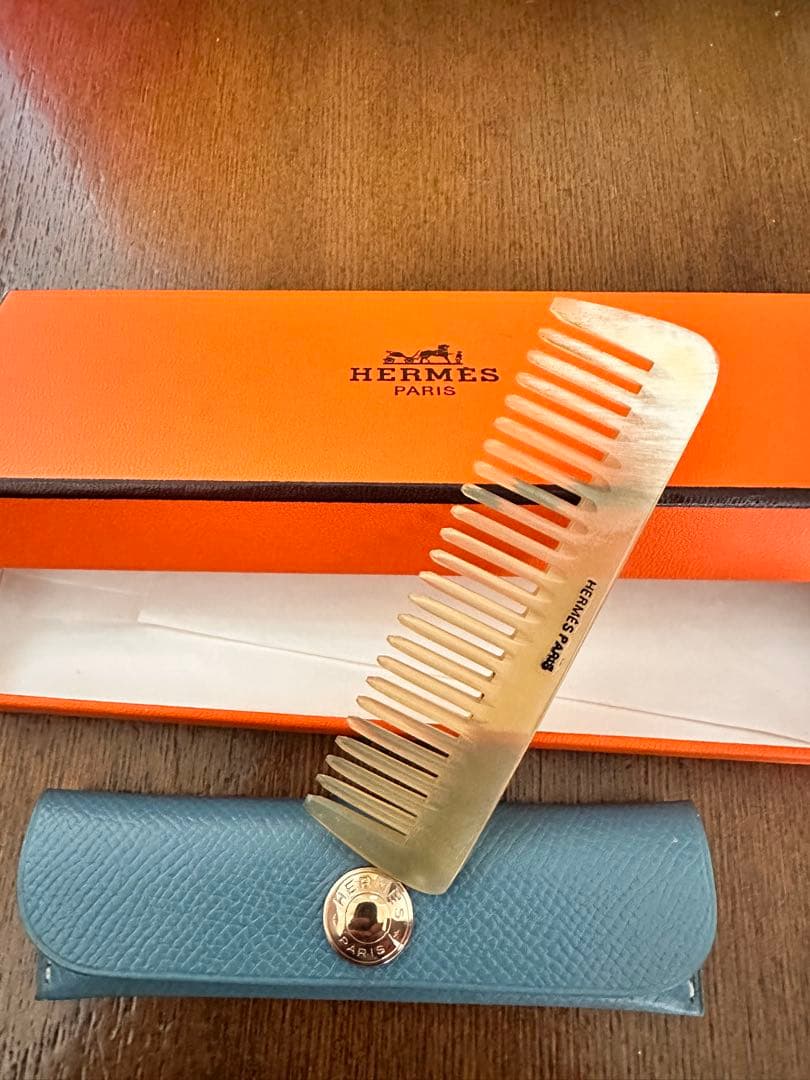 HERMES ゴールドコーム ケース付き エルメス