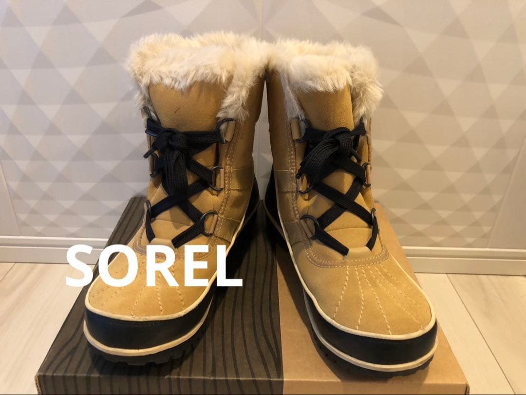 【極美品】ソレル　SOREL ティボリスノーブーツ　内ボア　23〜23.5cm
