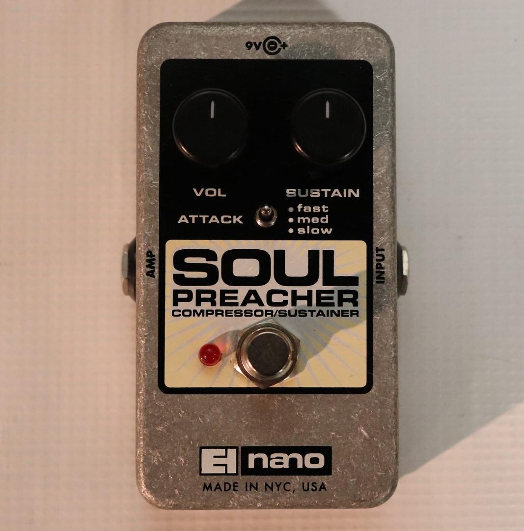 SOUL PREACHER コンプレッサー/サステイナー Amazon.com: Electro-Harmonix Soul Preacher Compressor/Sustainer