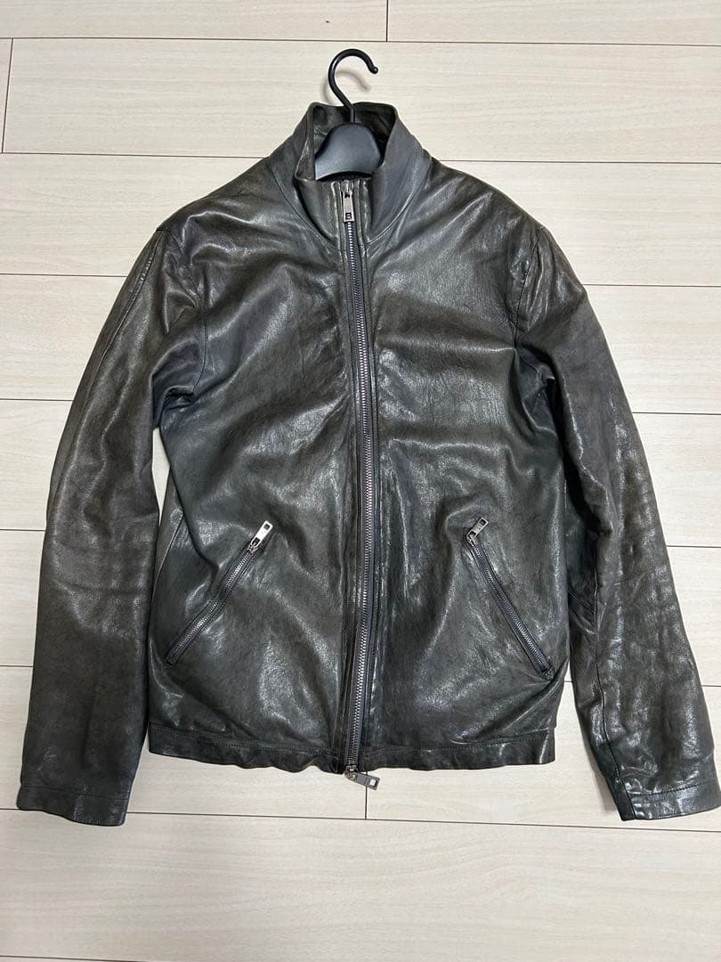 今月まで　Giorgio Brato ブラックレザーライダースジャケット　46 GIORGIO BRATO（ジョルジオブラット） ジョルジオ ブラート レザー