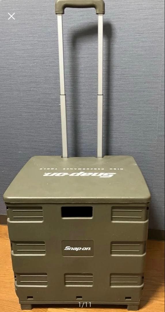 スナップオン　キャリーカート　カーキ色 MERMONT キャリーカート 折りたたみ ショッピングカート 買い物カート