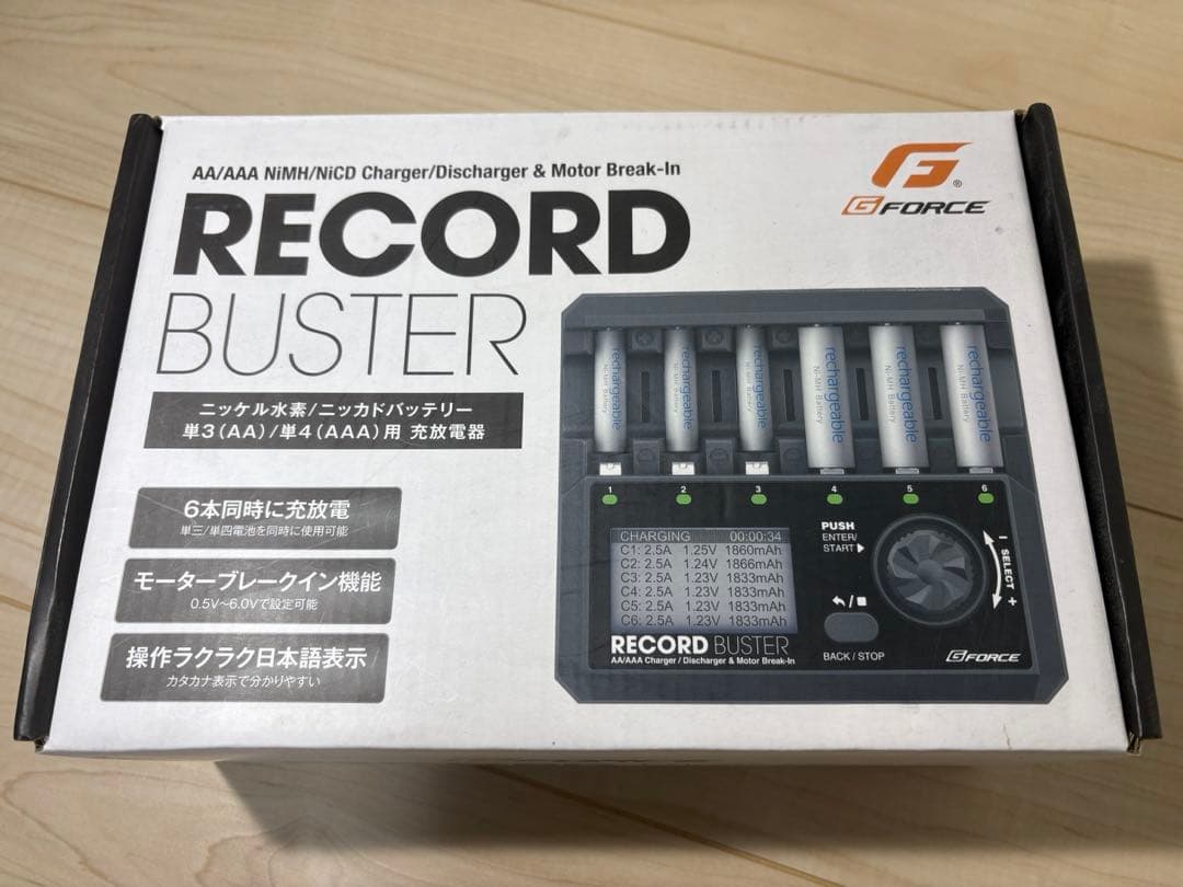 G-Force RECORD BUSTER 充電器　ミニ四駆 RECORD BUSTER レコードバスター GFORCE ミニ四駆 充電器 - メルカリ