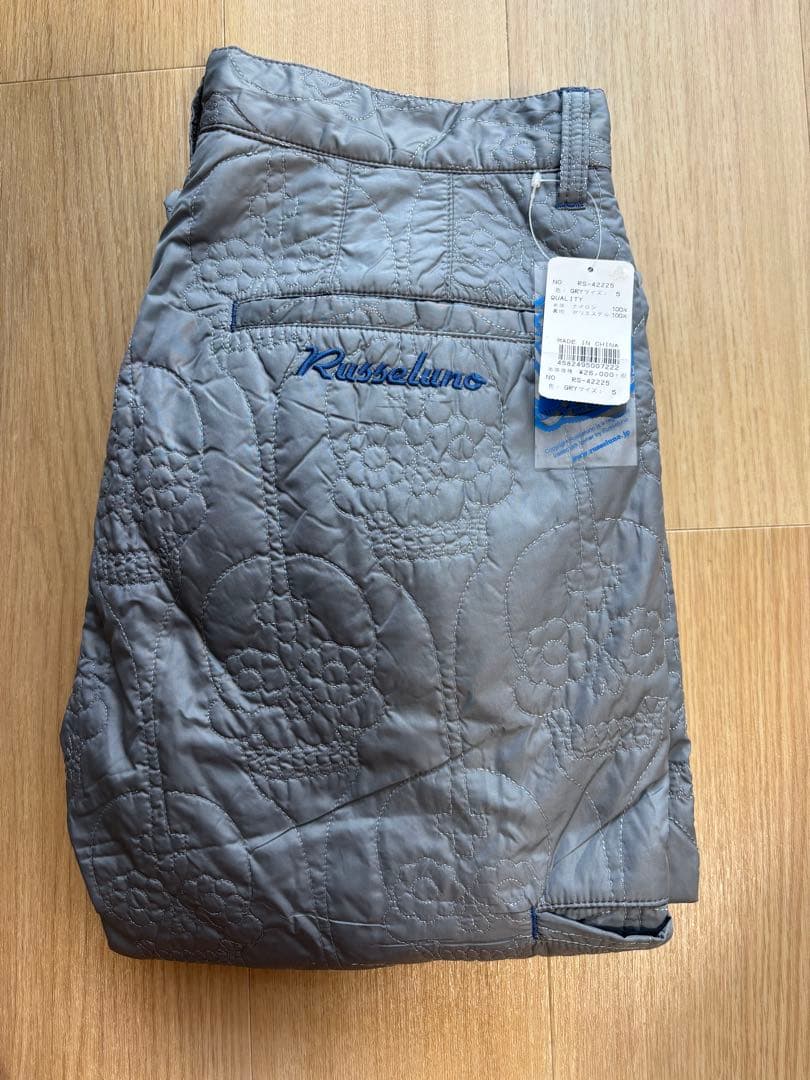 ラッセルノ　メンズゴルフパンツ 新品 ラッセルノ ゴルフ ウィンド ストップ ロング パンツ グリーン L