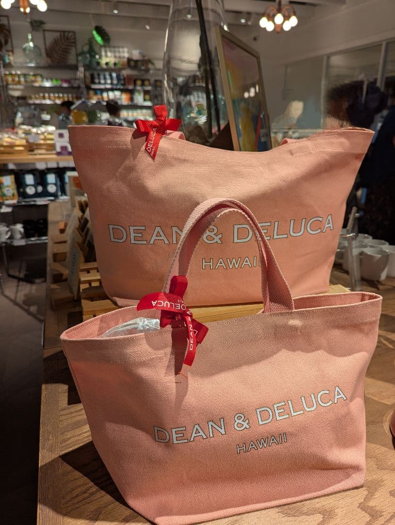 ＜新品＞ハワイ限定☆DEAN＆DELUCA☆トートSロイヤルピンク