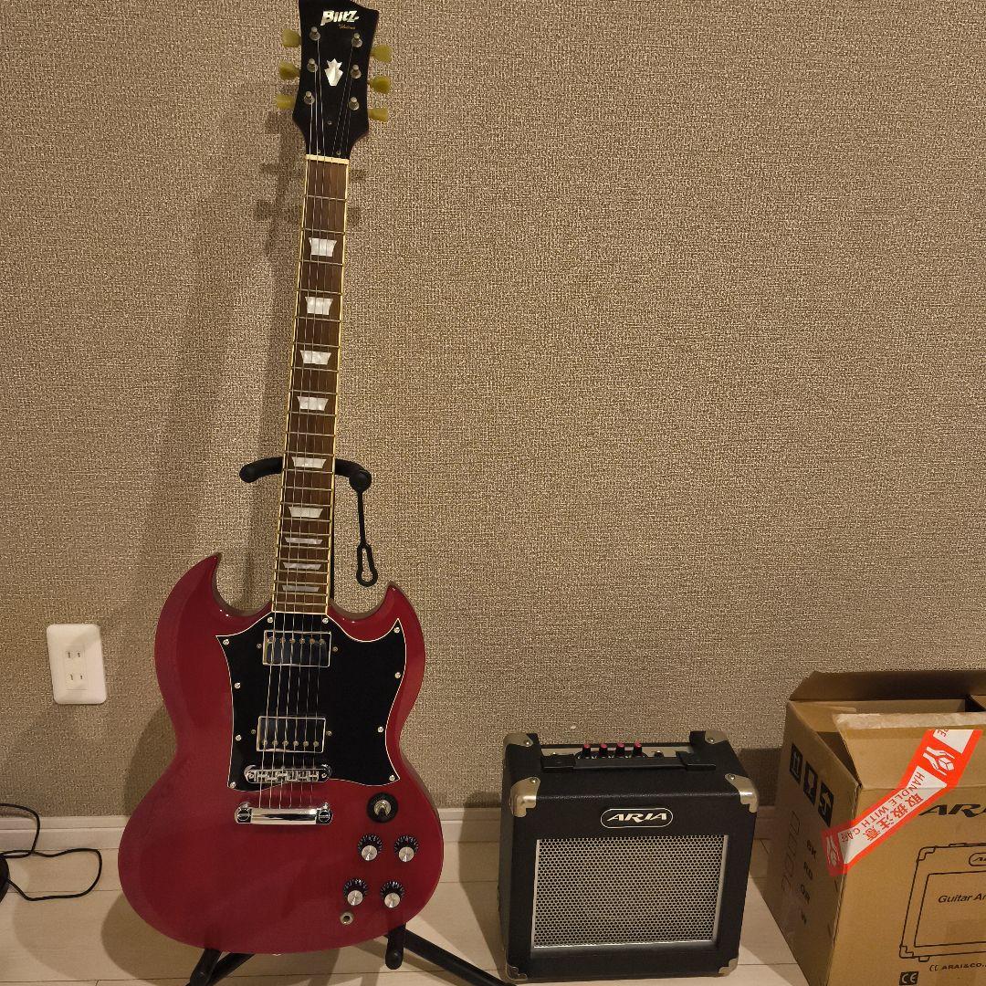 Blitz エレキギターSG中古　アンプ付き　引き渡し可能　盛岡市