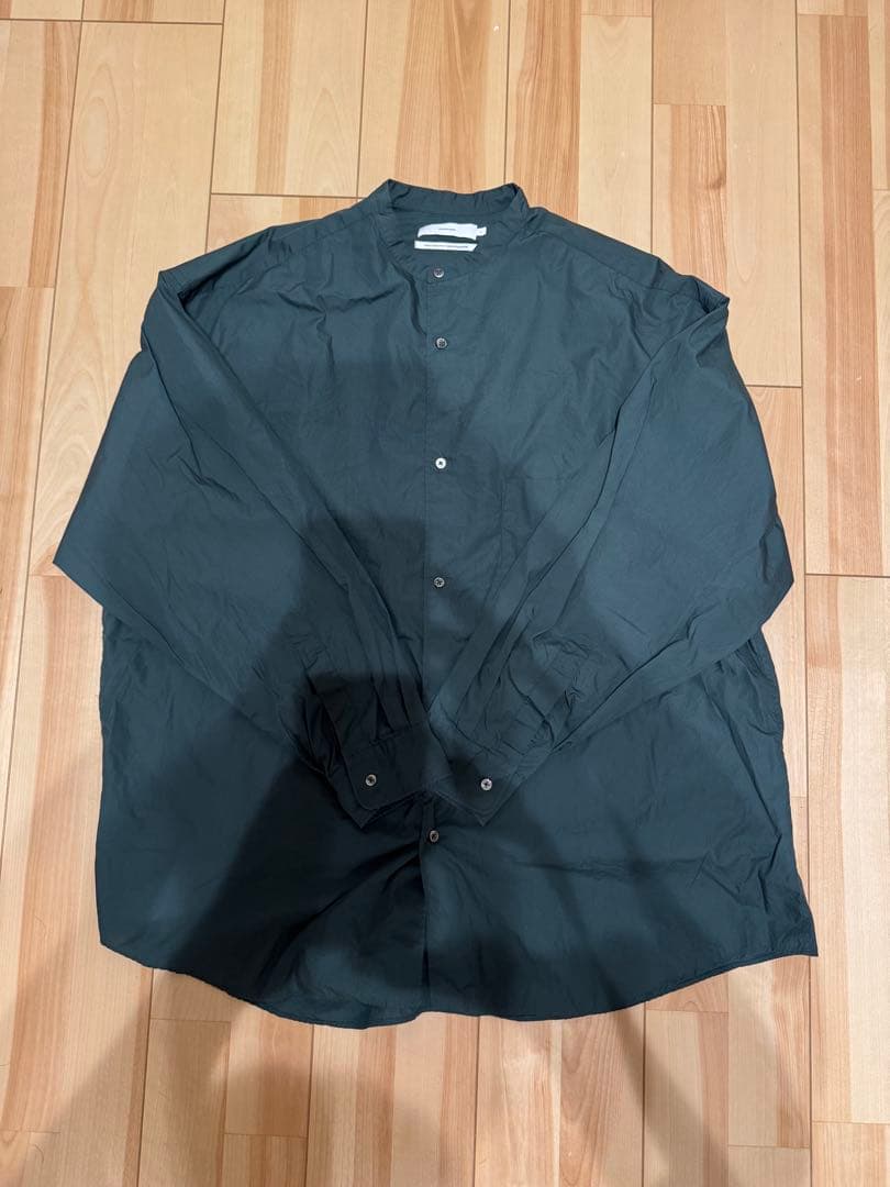 Graphpaper ブロードロングスリーブオーバーサイズバンドカラーシャツ