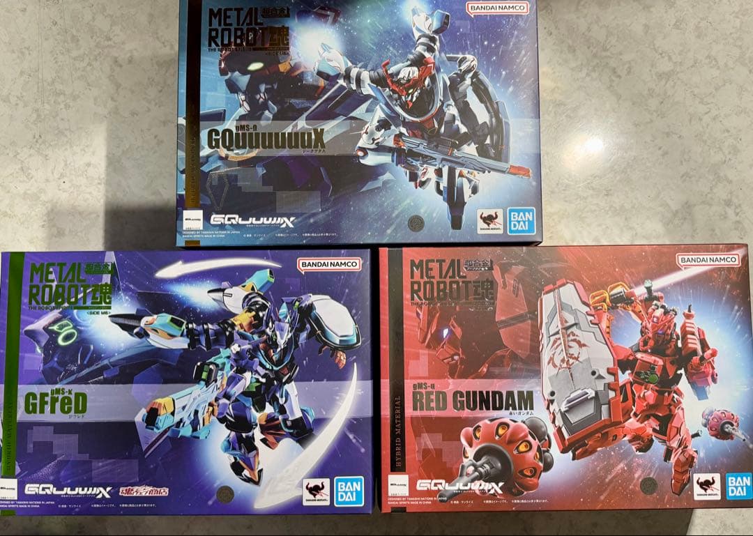 LROBOT魂　ジークアクス　ジフレド　赤いガンダム　セット ビットやバズーカ、ハンドパーツなど豊富なパーツがセットに