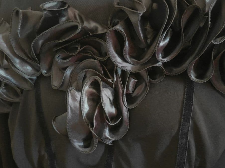 TID 社交ダンストップス レオダートタイプ ツバキのボタン 黒 オーダー