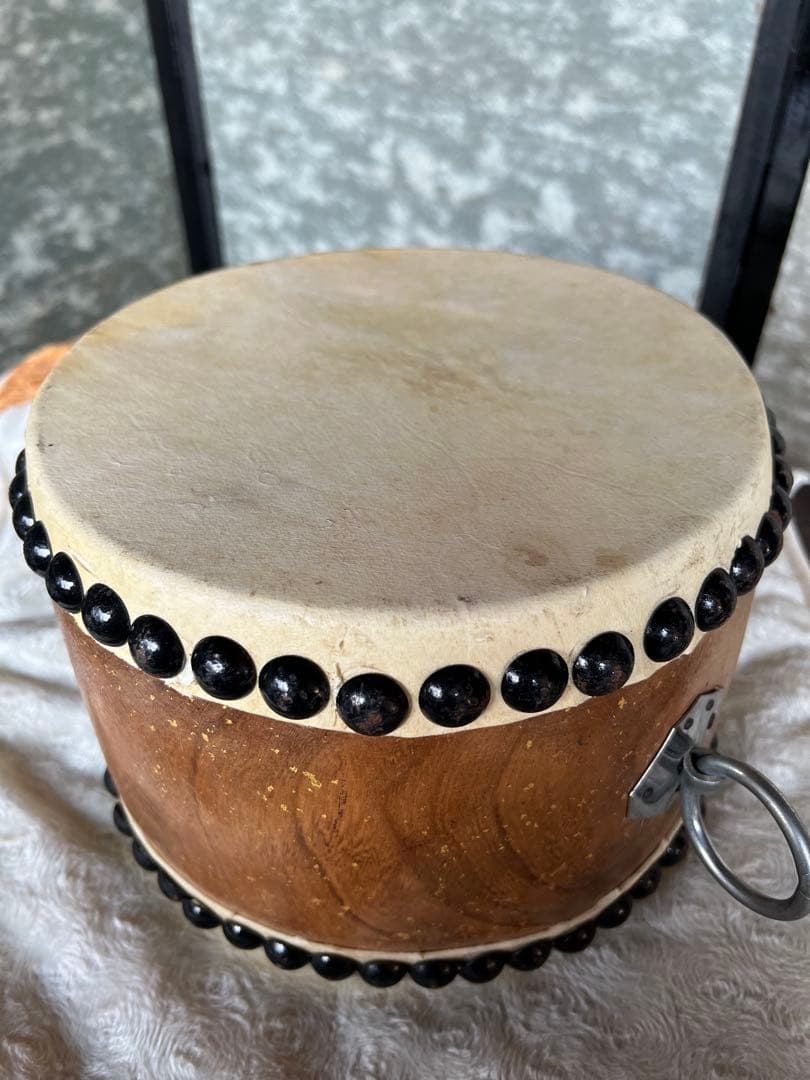 和太鼓　平太鼓 高級 くりぬき胴 本革　打楽器 和楽器 太鼓