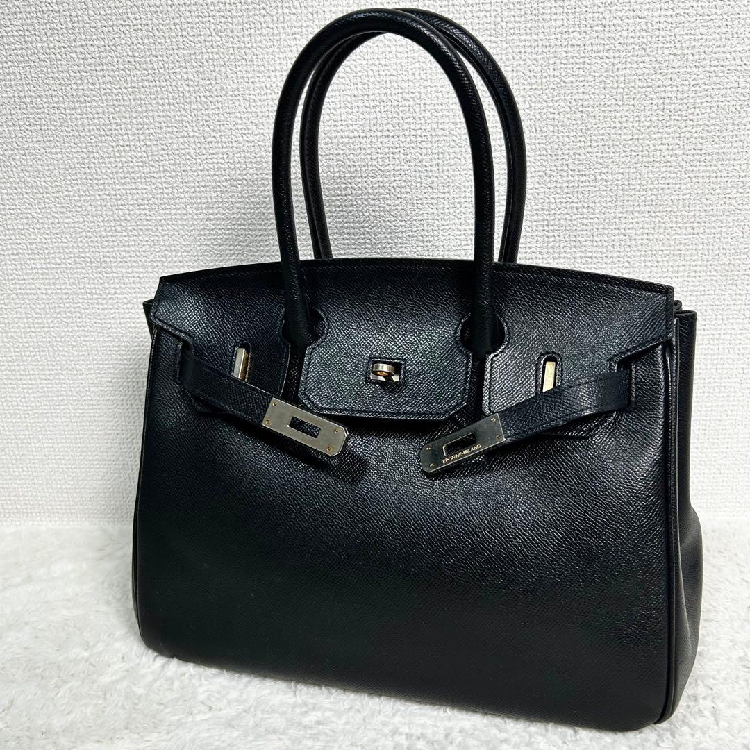 美品✨　EPONINE MILANO　ベルトデザイン　ハンドバッグ　Sサイズ mieno（ミエノ） 本革 バッグ レディース ハンドバッグ ショルダー