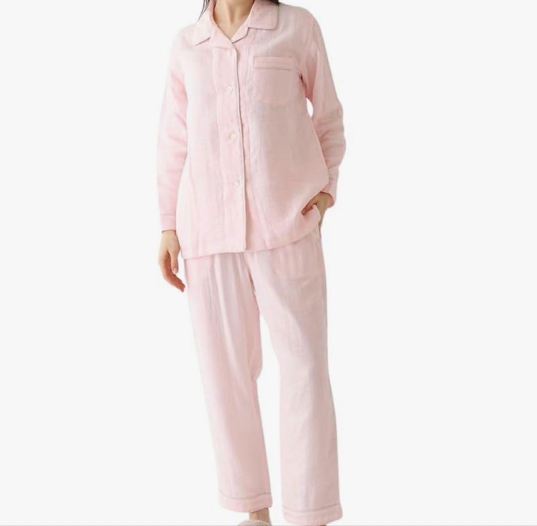 ウチノ UCHINO マシュマロガーゼ パイピング パジャマ ２着セット