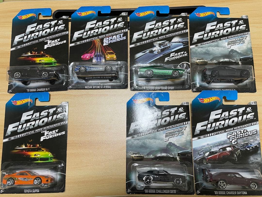 Fast & Furious ワイルドスピード ホットウィール7台セット